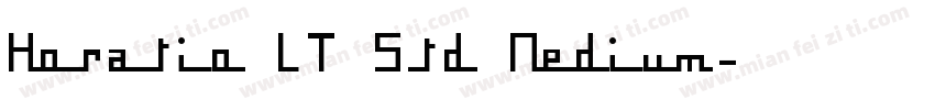 Horatio LT Std Medium字体转换